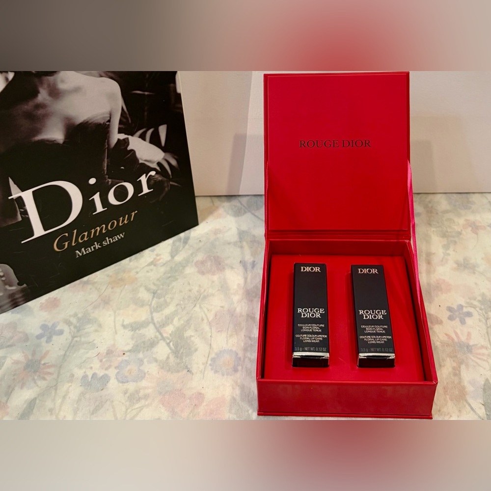 NIB AUTHENTIC DIOR Rouge Full Size Lipstick Duo Gift
Set 🌟LIMITED EDITION🌟 - Picture 4 of 10